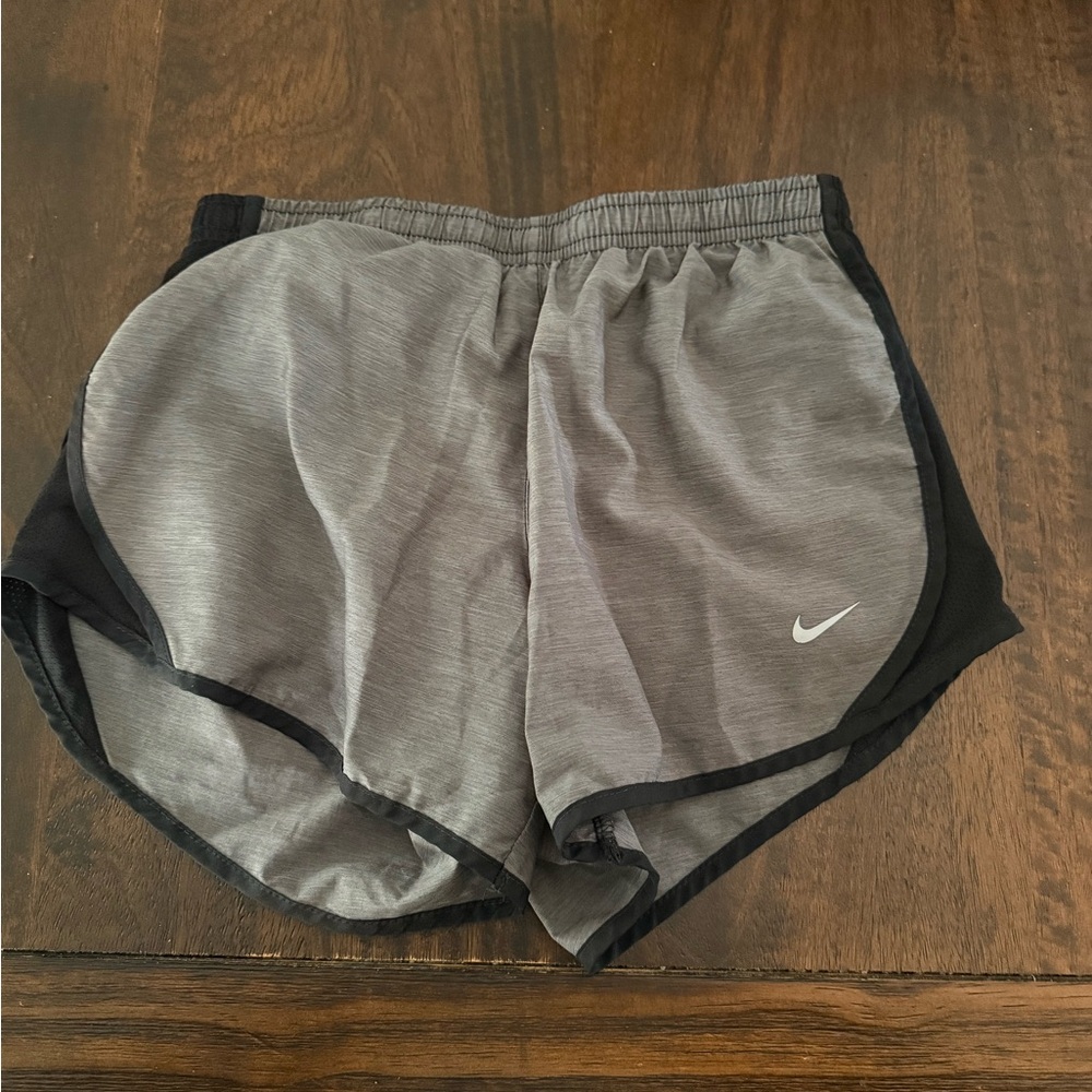 Nike Kids Gray and Black Shorts
